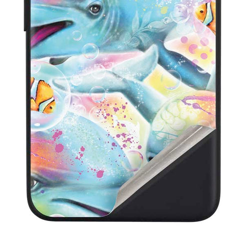 Pastel Dolphins by Sheena Pike Google Pixel 4a Skin